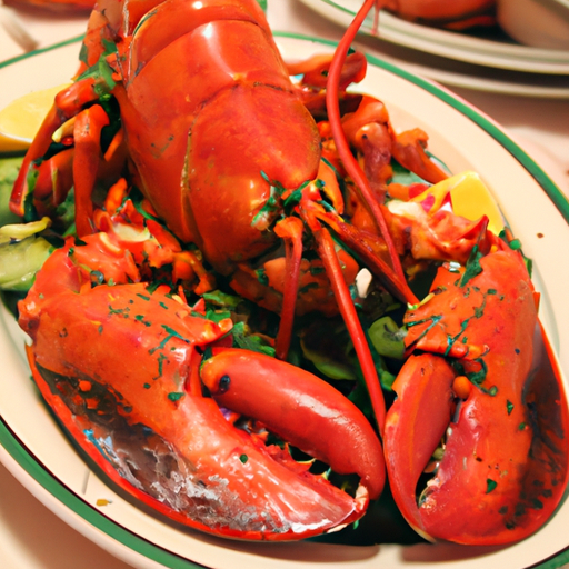 Poached Lobsters at Crossroads Lunch Buffet